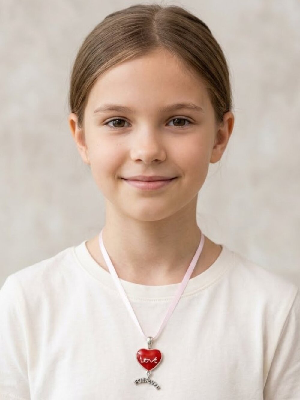 TWEEN Love Charm Necklace with Red Heart